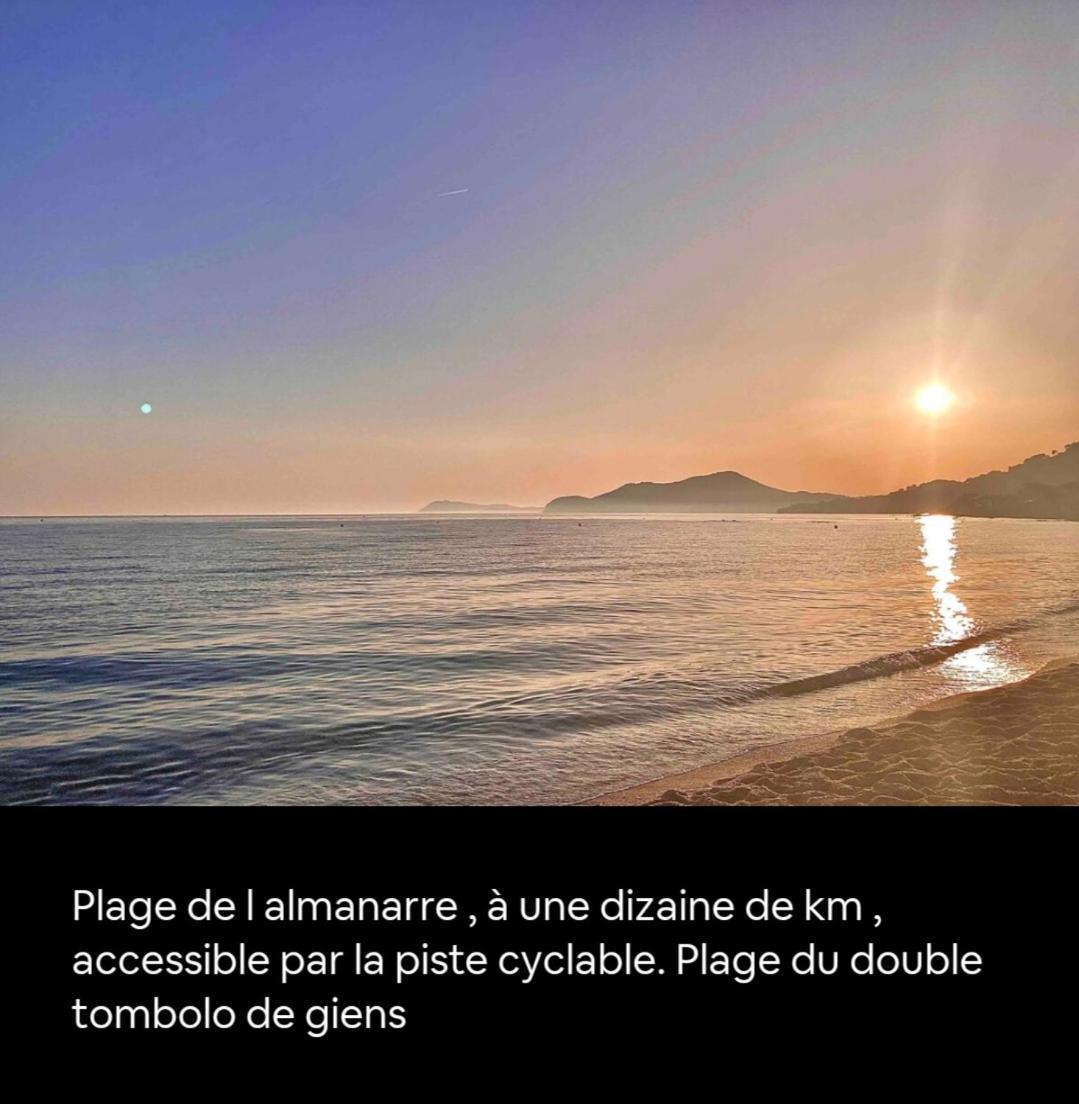 Maison De Vacances A L'Ayguade Classee 3 Etoiles, Climatisee,3Mn A Pied Plage Et Restos ,5Mn Aeroport, 10Mn Gare Йер Экстерьер фото